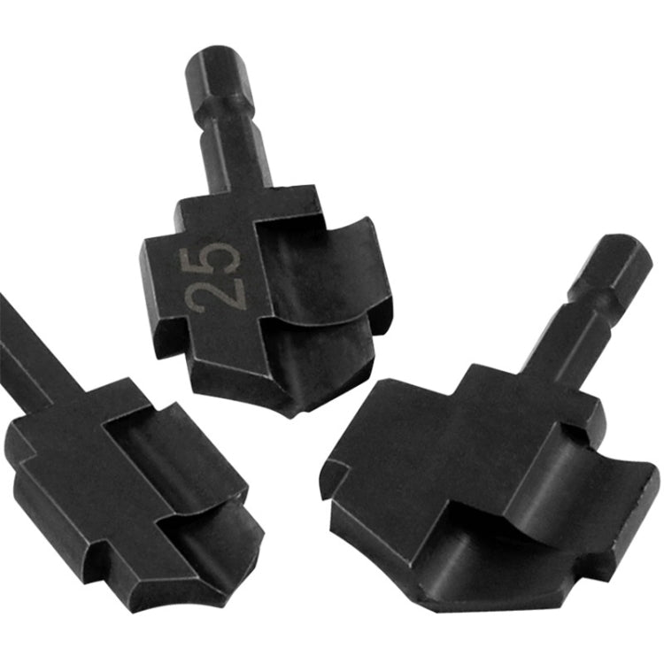 Hexagonal PPR Lifting Flat Drill Bit Step Drill Bit Repairing Internal Filament Leak Repairing Water Pipe Connection Tool, 20mm, 25mm, 32mm