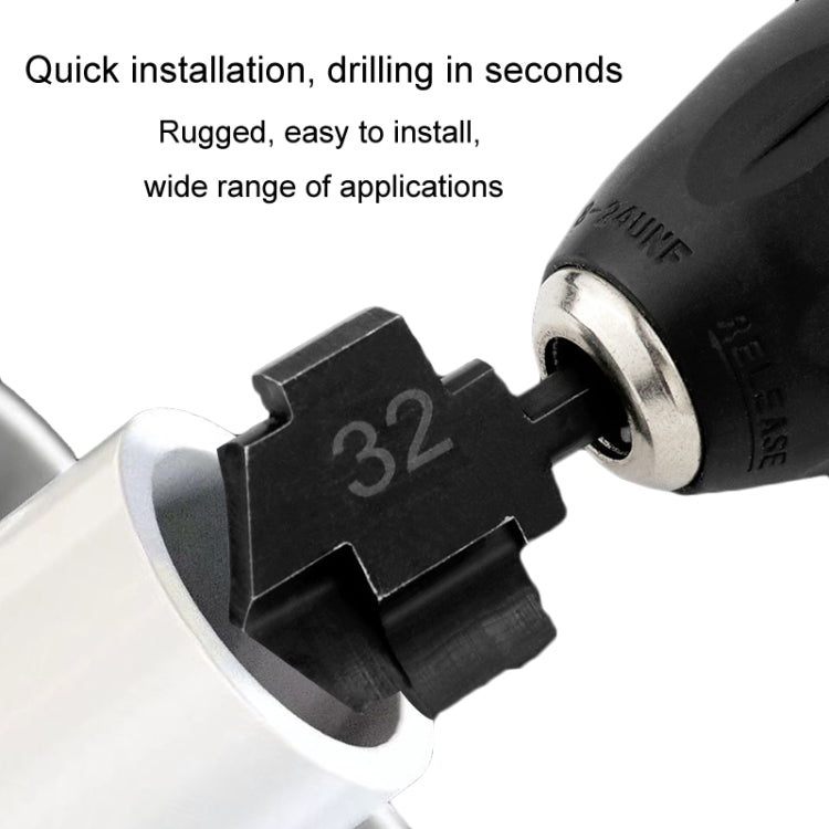 Hexagonal PPR Lifting Flat Drill Bit Step Drill Bit Repairing Internal Filament Leak Repairing Water Pipe Connection Tool, 20mm, 25mm, 32mm