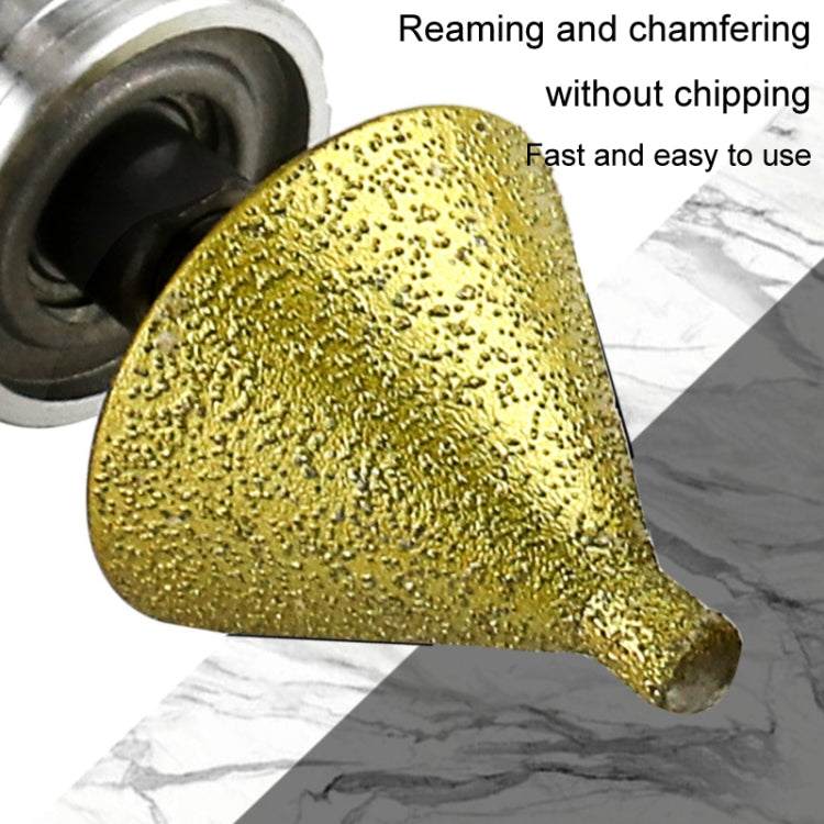 Diamond Chamfering Machine Conical Grinding Bit Tile Marble Quartz Drilling Hole Reamer Angle Grinder Drill Bit, Small Diameter-Pointed, Small Diameter-Flat Head, Large Diameter-Pointed, Large Diameter-Flat Head