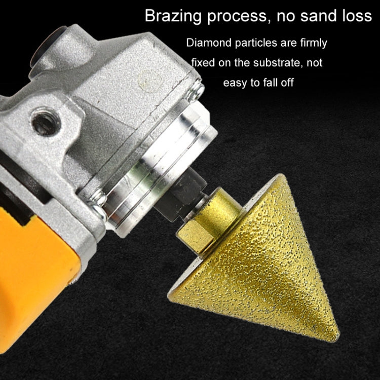 Diamond Chamfering Machine Conical Grinding Bit Tile Marble Quartz Drilling Hole Reamer Angle Grinder Drill Bit, Small Diameter-Pointed, Small Diameter-Flat Head, Large Diameter-Pointed, Large Diameter-Flat Head