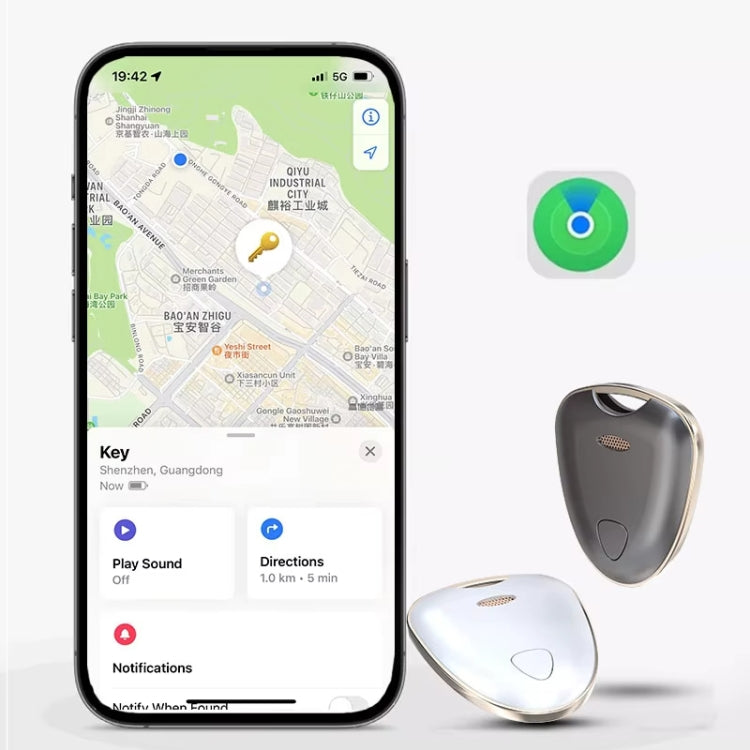 Smart Tracker Tag Anti-Lost Key Finder Works With Find My App