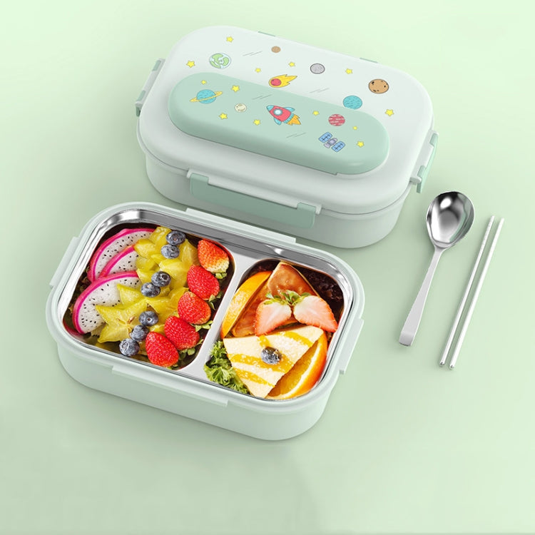 316 Stainless Steel Insulated Lunch Box Children Portable Compartment Lunch Case, Light Green 2 Grids, Light Green 3 Grids, Blue 2 Grids, Blue 3 Grids, Light Yellow 2 Grids, Light Yellow 3 Grids