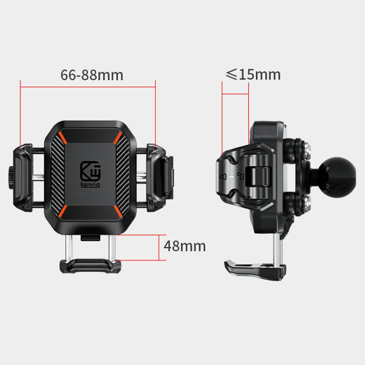 Kewig M33-C1 Outdoor Motorcycle Bike Riding Anti-Theft Shock Absorbing Cell Phone Holder, M33-C1