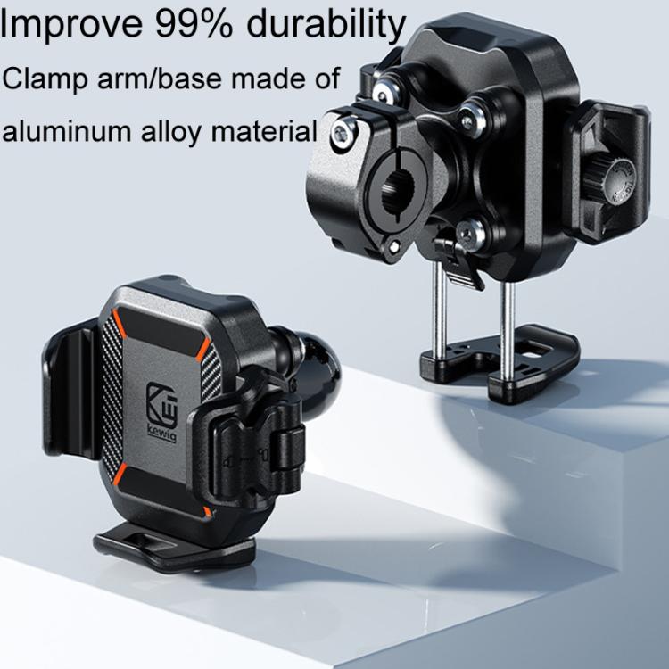 Kewig M33-C2 Outdoor Motorcycle Bike Riding Anti-Theft Shock Absorbing Cell Phone Holder, M33-C2
