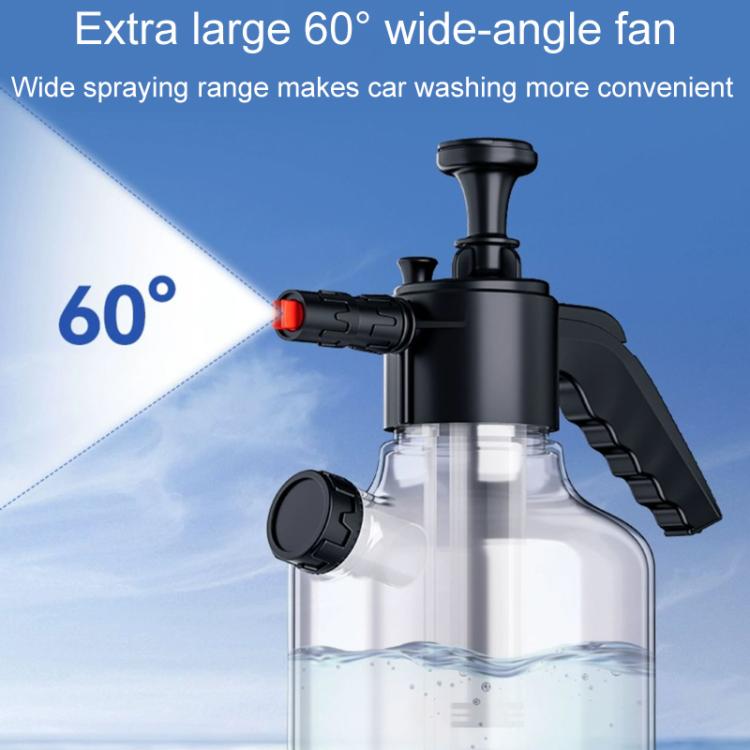 Handheld Home Car Wash Foam Sprayer High Pressure Side Opening PA Bottle, 2L