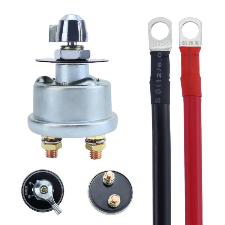 RV Yacht High Current Power Cut-off Switch + Copper Core Cable