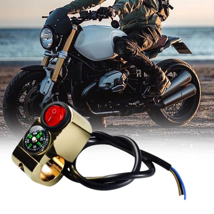 Motorbike Tap Handle Switch Compass Type Dual Flash High And Low Beam Spotlight Switch