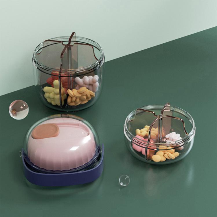 Portable Pill Box Sealed Waterproof Pill Dispenser Drugs Medicine Organizer Dispenser Box, Small Green, Small Gray, Large Green, Large Pink, Large Gray