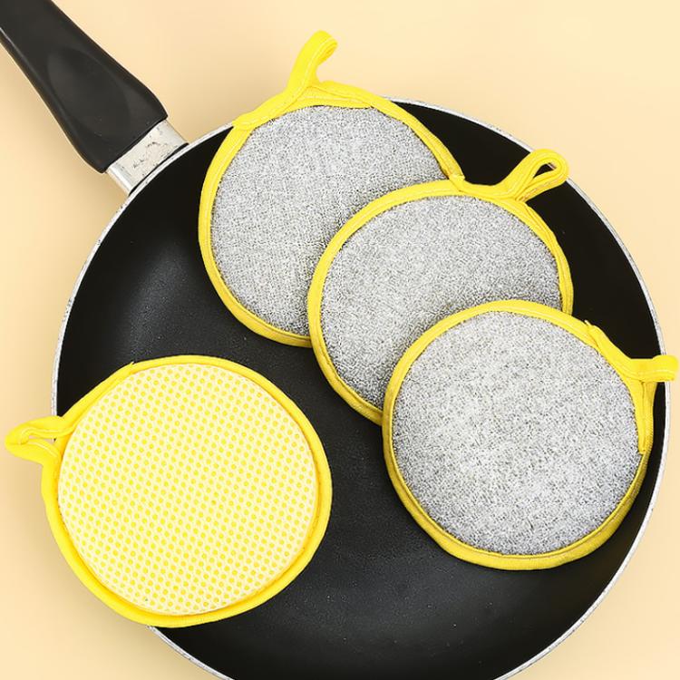 10pcs /Pack Double Side Dishwashing Sponge Non-Scratch Scrub Cleaning Tool