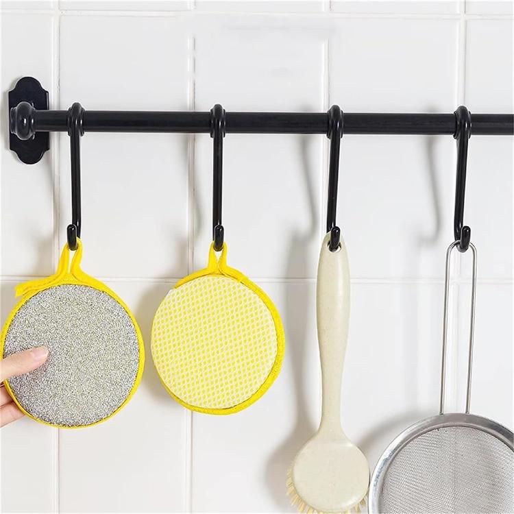 10pcs /Pack Double Side Dishwashing Sponge Non-Scratch Scrub Cleaning Tool