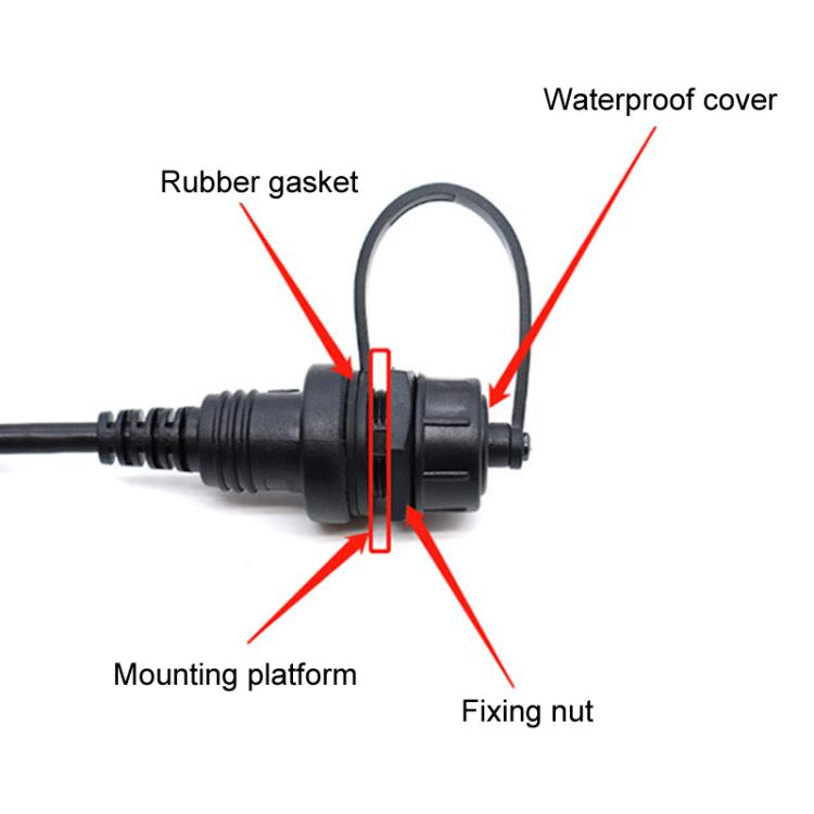 0.3m Male To Female Extension Cable Car Waterproof Wire, Type-C 2.0, Type-C 3.0, Type-C 3.1