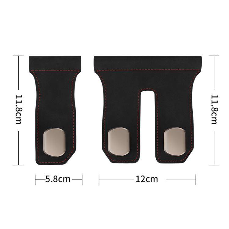 Car Fur Leather Passenger Front Organizer Hooks, Single Hook Black, Single Hook Gray, Single Hook Brown, Dual Hook Black, Dual Hook Gray, Dual Hook Brown
