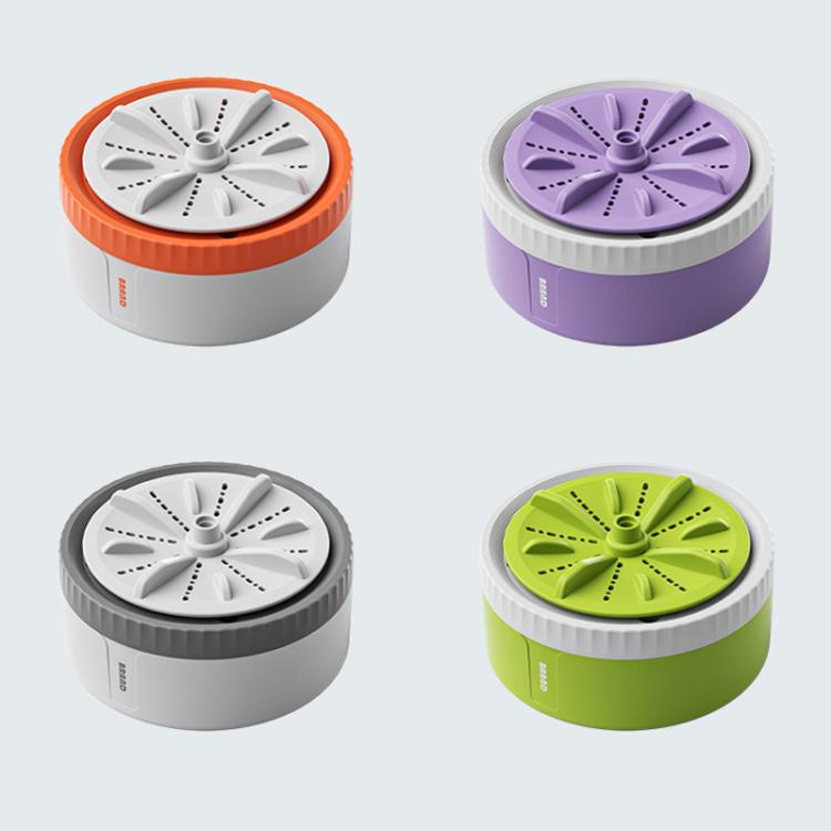 Mini Portable Underwear Socks Turbine Washing Machine, Orange Standard, Green Standard, Gray Standard, Purple Standard, Orange Three-speed Timing, Green Three-speed Timing, Gray Three-speed Timing, Purple Three-speed Timing