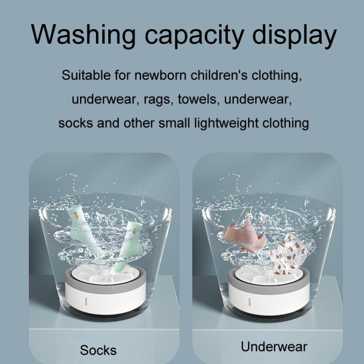 Mini Portable Underwear Socks Turbine Washing Machine, Orange Standard, Green Standard, Gray Standard, Purple Standard, Orange Three-speed Timing, Green Three-speed Timing, Gray Three-speed Timing, Purple Three-speed Timing