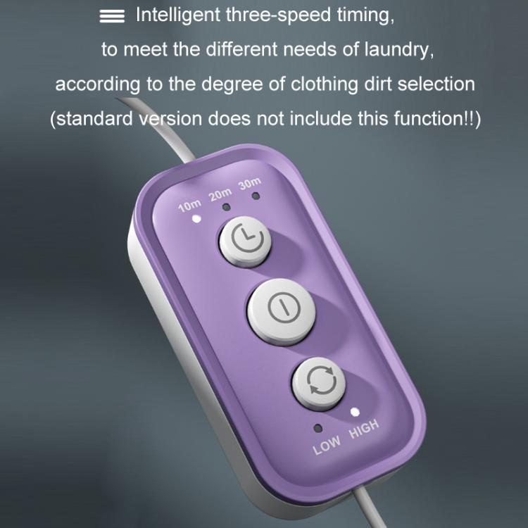 Mini Portable Underwear Socks Turbine Washing Machine, Orange Standard, Green Standard, Gray Standard, Purple Standard, Orange Three-speed Timing, Green Three-speed Timing, Gray Three-speed Timing, Purple Three-speed Timing