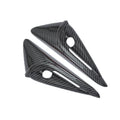 For Tesla 2024 Model 3 Fenders Side Labels Camera Cover Stickers, Glossy Carbon Fiber Texture, Matt Carbon Fiber Texture, Piano Paint Bright Black, Frosted Matt Black, Bright Red