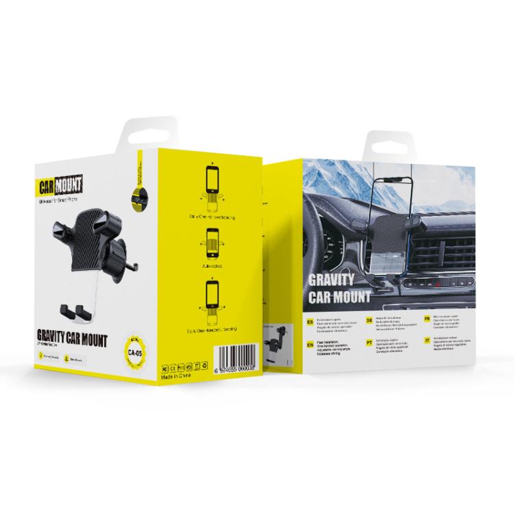 Gravity Car Mobile Phone Holder Air Outlet Fixed Clip Navigation Bracket