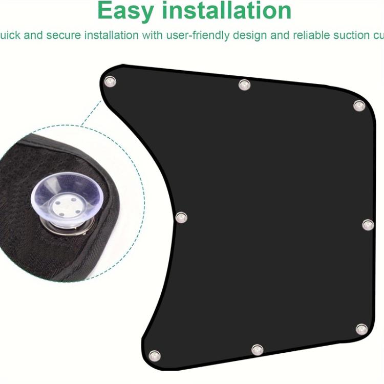 Car Sun Protection Heat Insulation Sunshade Front Side Curtains, 2pcs, 1pc