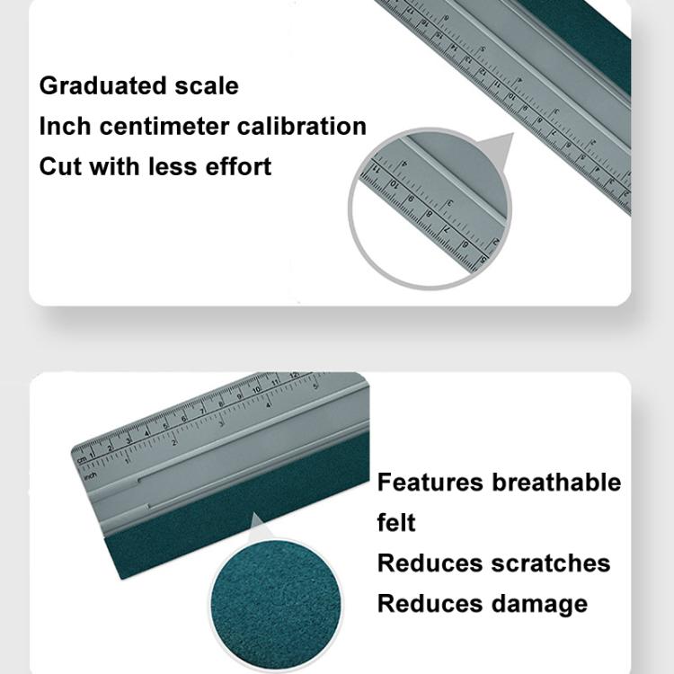 With Scale Auto Film Scraper Long Square Wallpaper Scraping Tool, 15cm, 19cm, 24cm
