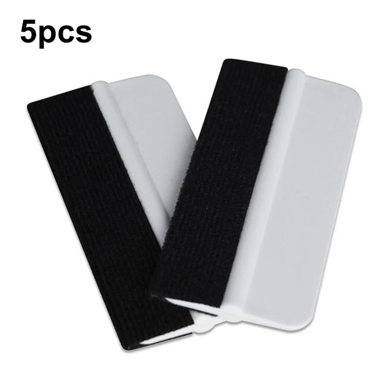 Car Film Tool Anti-scratch Small Scraper, 5pcs With Felt