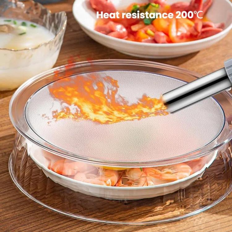 Microwave Food Heating Splashproof Cover Food Grade PC Household High Temperature Resistant Bowl Rice Cover
