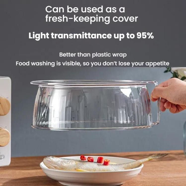 Microwave Food Heating Splashproof Cover Food Grade PC Household High Temperature Resistant Bowl Rice Cover