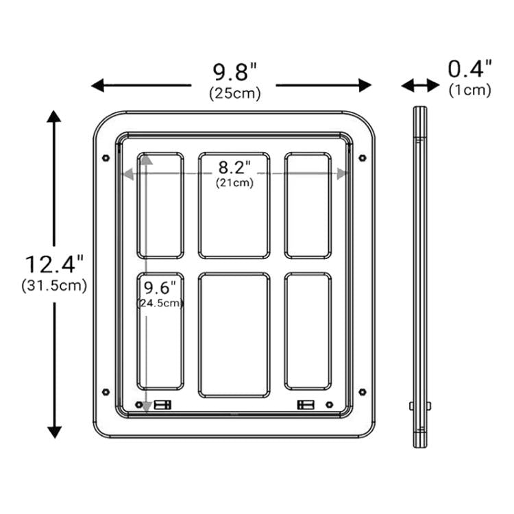 Pet Screen Door Cats And Dogs Free Entry and Exit Lattice Door, 25 x 31.5cm