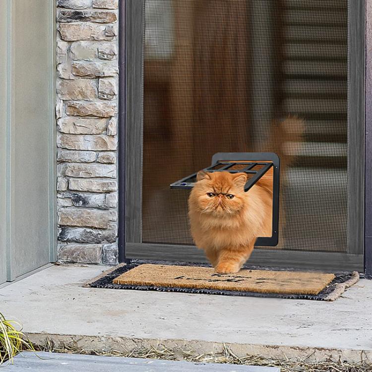 Pet Screen Door Cats And Dogs Free Entry and Exit Lattice Door, 25 x 31.5cm