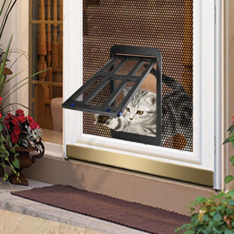 Pet Screen Door Cats And Dogs Free Entry and Exit Lattice Door, 25 x 31.5cm