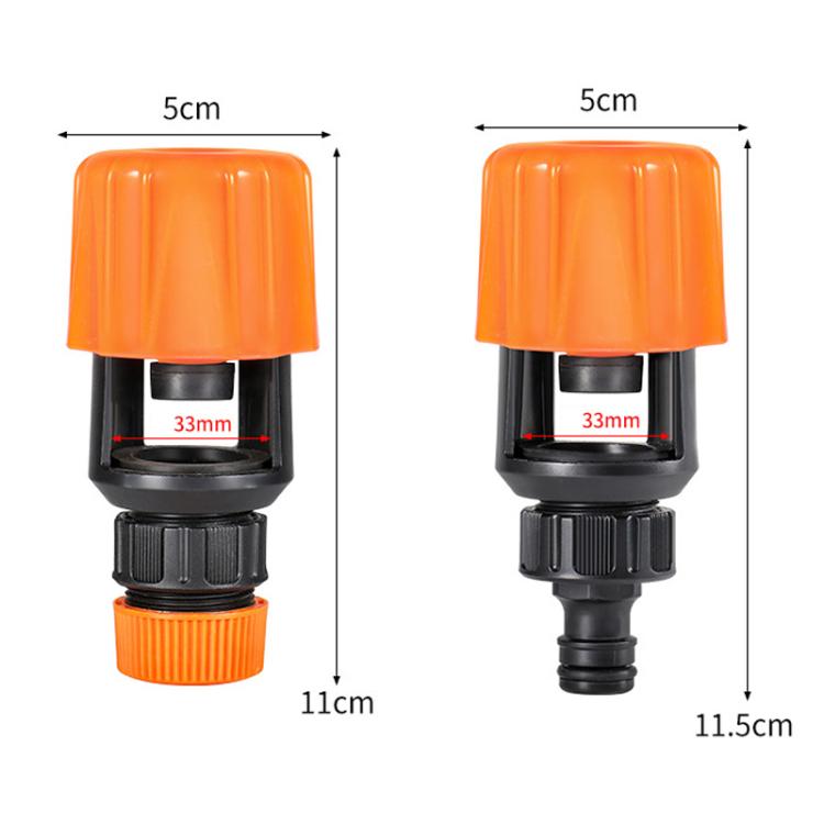 Universal Faucet Garden Hose Connector Basin Faucet Connector Adapter, Orange Quick-connect, Orange Pacifier, Green Quick-connect, Green pacifier