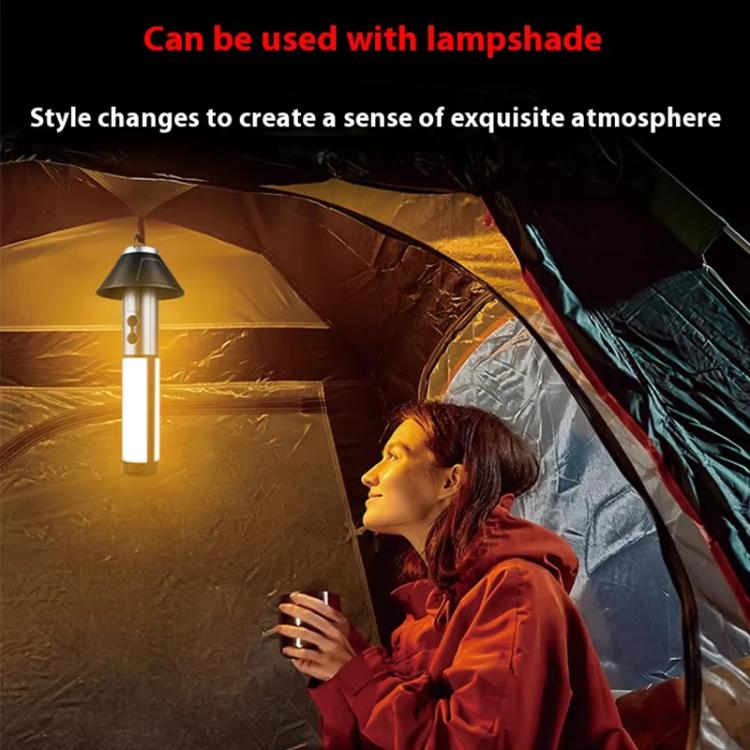 Retractable Camping Lantern Rechargeable Flashlight 25.2-51.8cm Adjustable Height