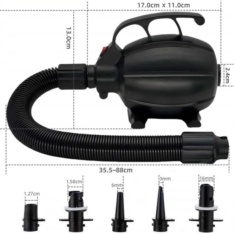 GLD-318 High Power 600W Electrical Inflatable Pump Tent Yoga Mat Inflator, EU Plug, US Plug