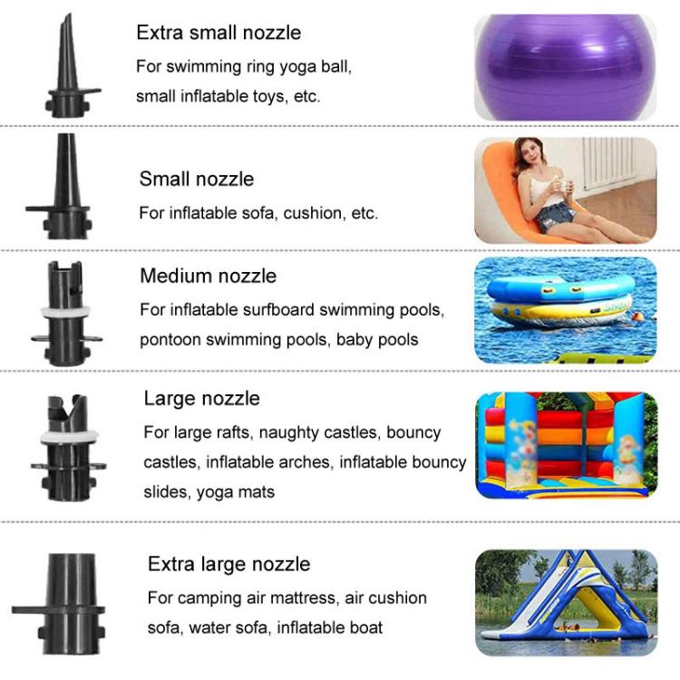 GLD-318 High Power 600W Electrical Inflatable Pump Tent Yoga Mat Inflator, EU Plug, US Plug
