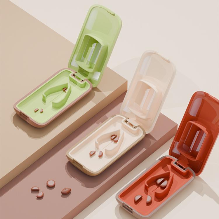 Lightweight Pill Cutter Box Portable Tablet Cutting Dispensing Pill Box