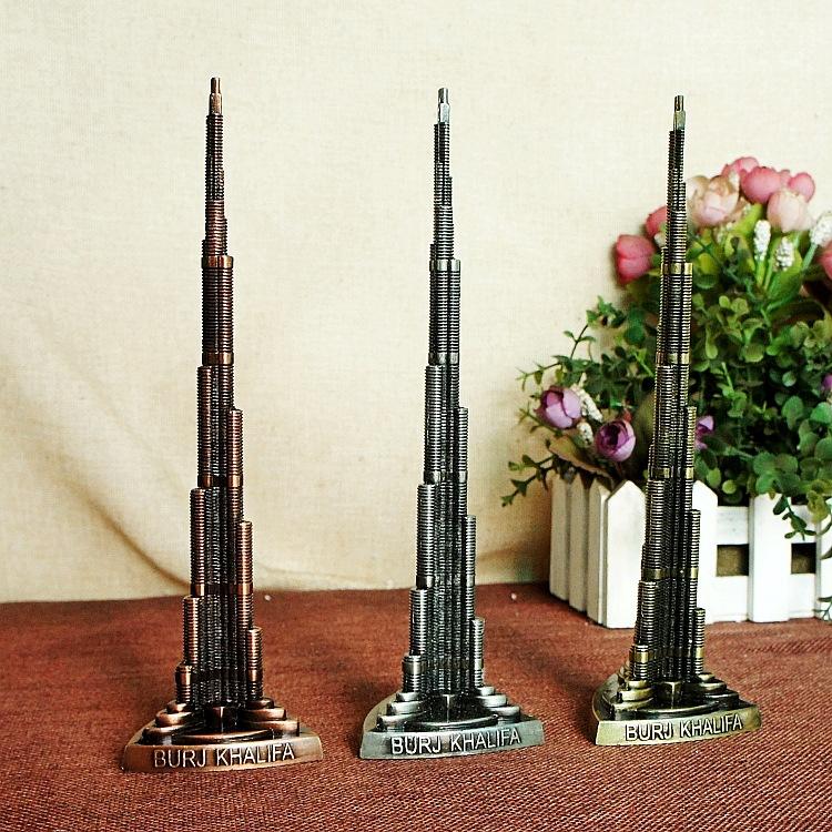 Burj Khalifa Tourism Commemorative Model Ornament, 13cm, 18cm