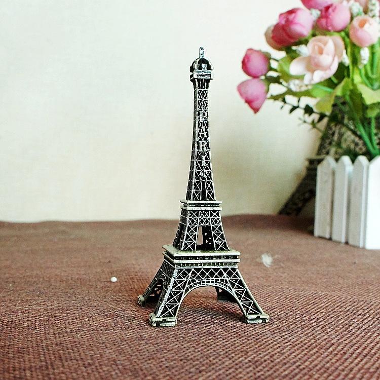 Metal Eiffel Tower Model Photo Prop Ornament, 13cm, 15cm, 18cm, 22cm, 25cm
