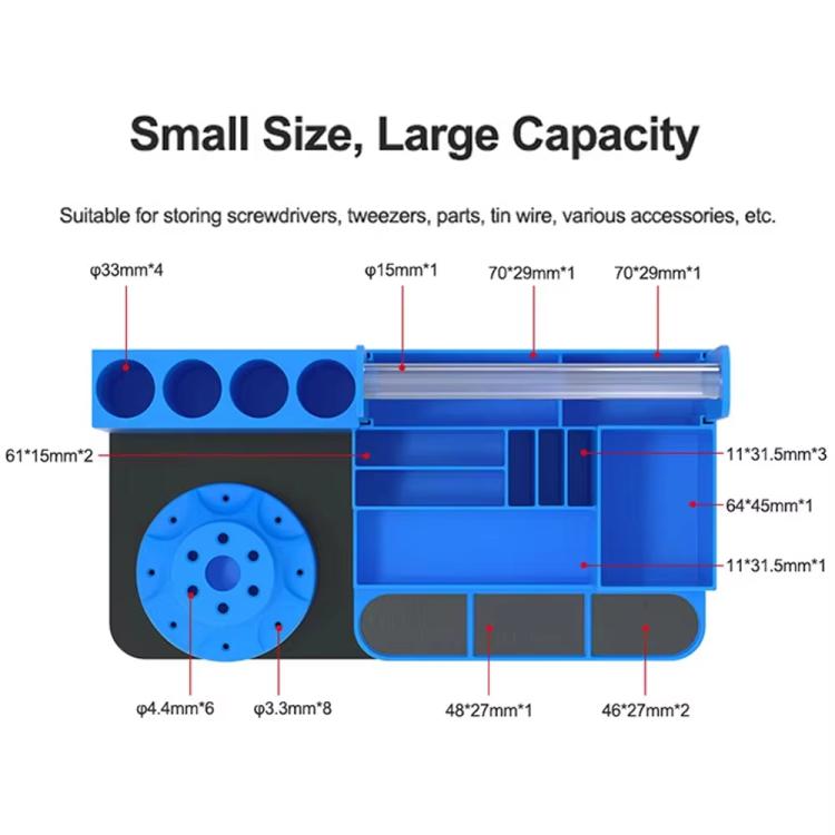 RELIFE RL-001H Rotary Organizer Cell Phone Repair Tool Parts Screwdriver Storage Rack