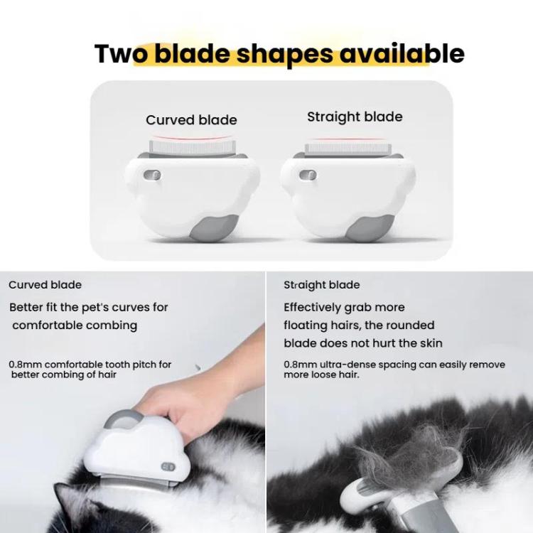3-in-1 Pet Grooming Comb Sticky Roller for Cats and Dogs, Removes Loose Hair, Detangles, Large Straight, Small Straight, Large Curved, Small Curved
