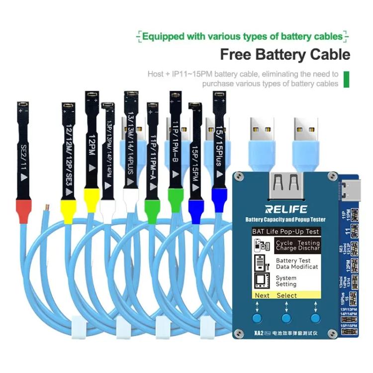 Battery Health Rate Tester No External Cable Battery Efficiency Popup Tester, XA2 Pro