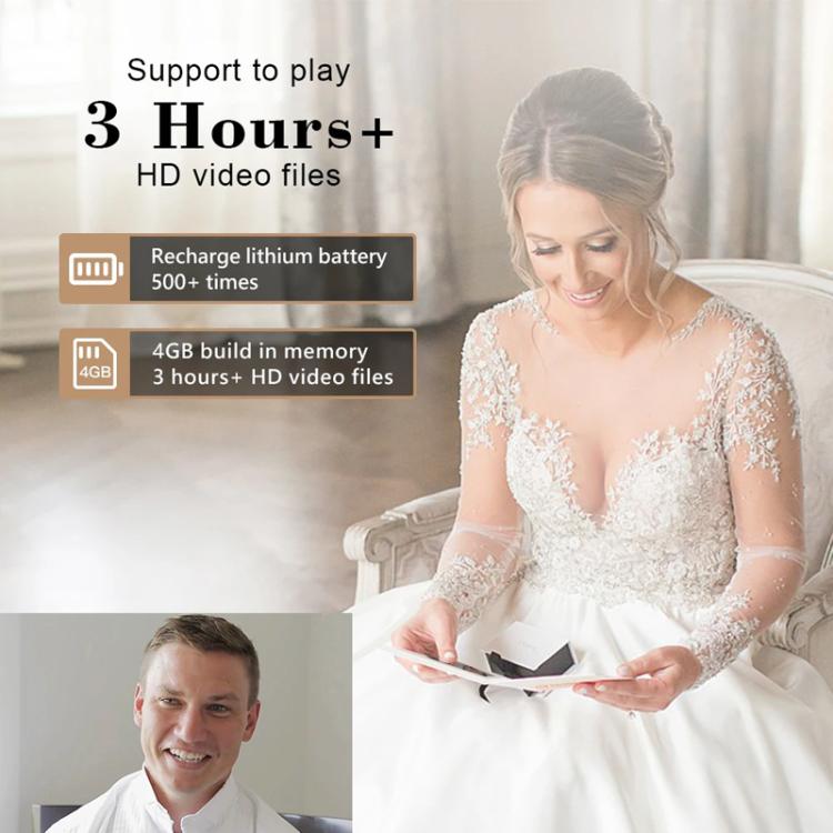 7 Inch IPS Display Multifunctional Commercial Wedding Video Invitation Linen Bound Video Album, Always Forever, I LOVE YOU, Memories, OUR WEDDING, WE DO, BEST DAY