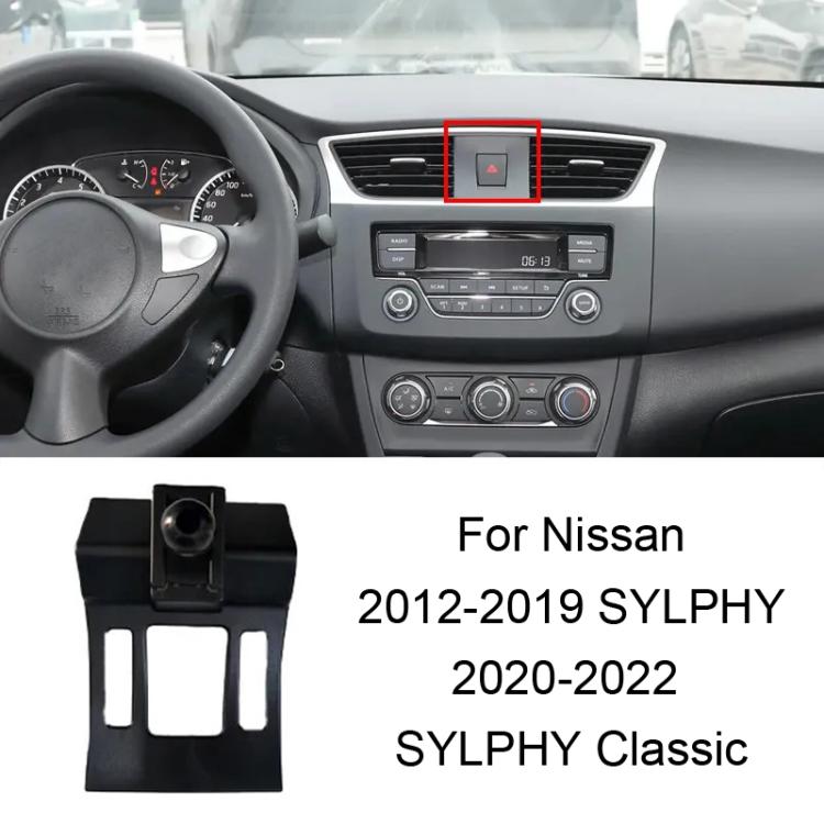 For Nissan Left-Handed Drive Car Mobile Phone Holder Mounting Base, 06-10 TIIDA, 11-24 TIIDA, 06-11 SYLPHY (Screen Modification Available), 06-09 SYLPHY, 12-19 SYLPHY / 20-22 SYLPHY Classic, 20-26 SYLPHY 14Gen, 20-26 SYLPHY (Left), 22 SYLPHY e-POWER   ...