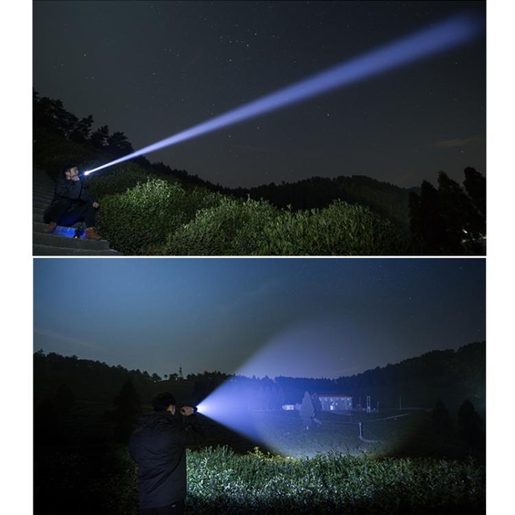 Aluminum Alloy Telescopic High-Intensity Flashlight With Power Display