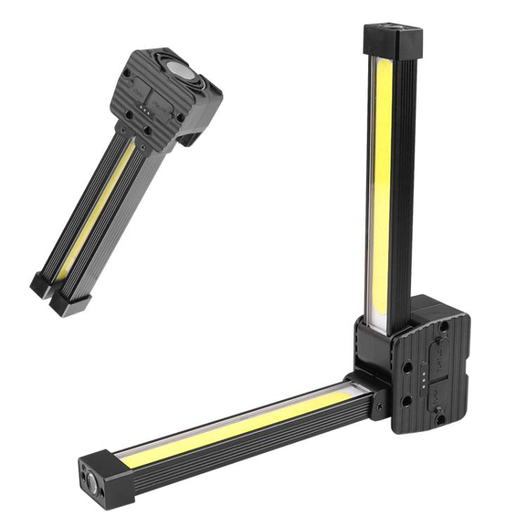 Double-Sided COB 90-Degree Folding Work Light Magnet With Hook Maintenance Light