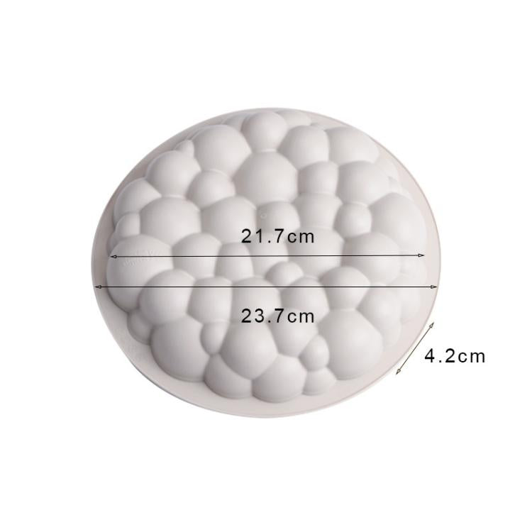 3D Round Bubble Cloud Cake Silicone Mold Mousse Pudding Jelly Mold Baking Supplies, Bubble Cloud