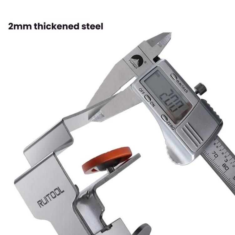 RUITOOL Stainless Steel Push Quick Drawer Clamp Adjustable Telescopic Woodworking Fixture Clamps, Small Bow Clip, Small Bow Clip + 1pc Big Bow Clip Plate