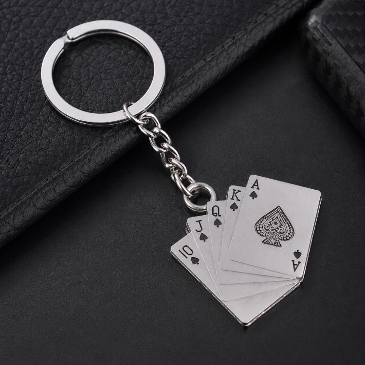 Poker Metal Car Key Chain Pendant, GX-081