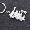 Locomotive Metal Keychain Pendant