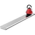 Stainless Steel Exhaust Vent Cover Gas Stove Cover Seasoning Rack Oil Splash Guard, 64x10x2.5cm, Retractable 43.5-80cm