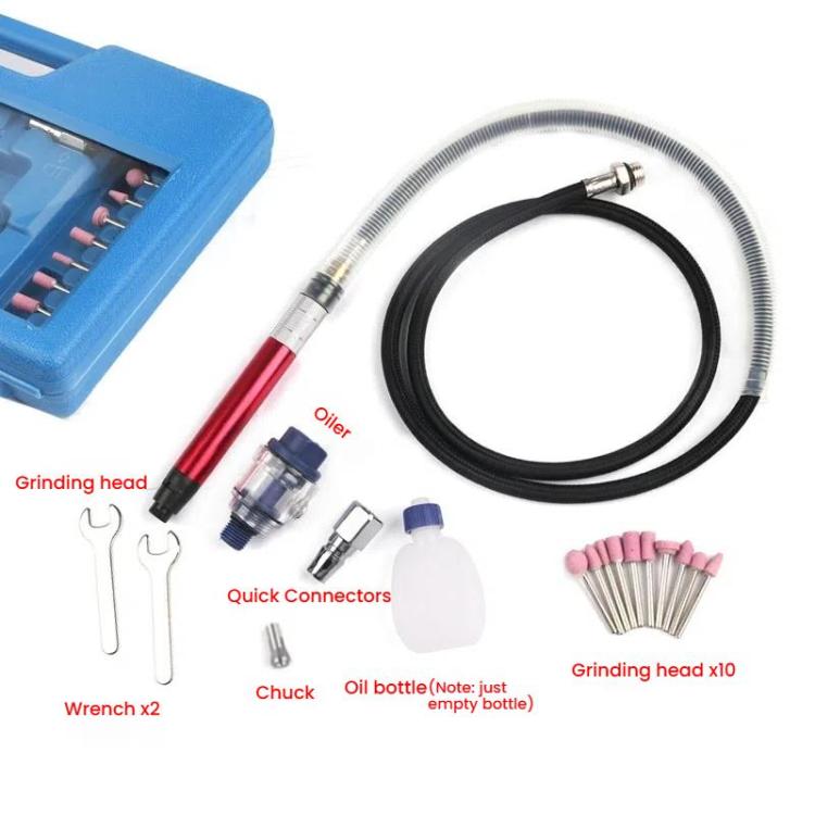 High-Speed Air Micro Die Grinder Kits Pneumatic Tool Small Engraving Pen Pneumatic Polishing Tools, 17 In 1
