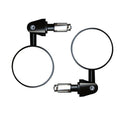2pcs /Set Motorcycle Rearview Mirror Modified Retro Folding Round E-Bike Universal Reversing Mirror Reflector, Flat